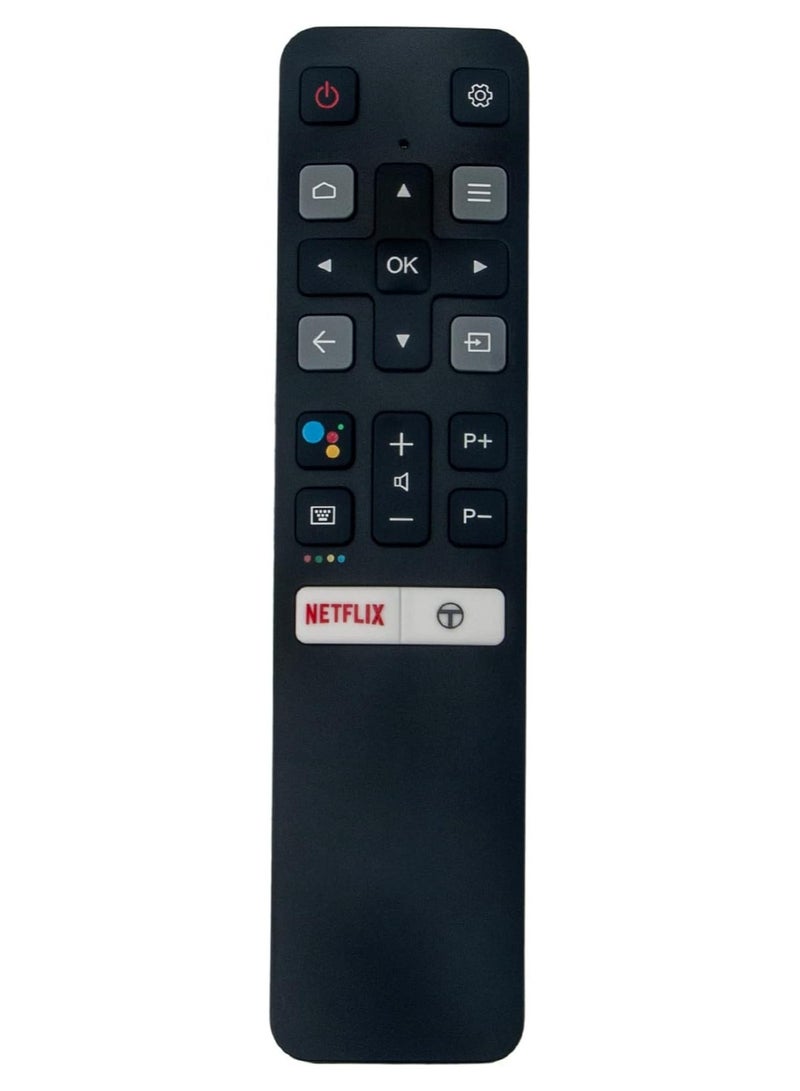 REBENUO HCE Replacement TCL TV Remote Control RC802V for TCL Android 4K UHD Smart TV - Image 1