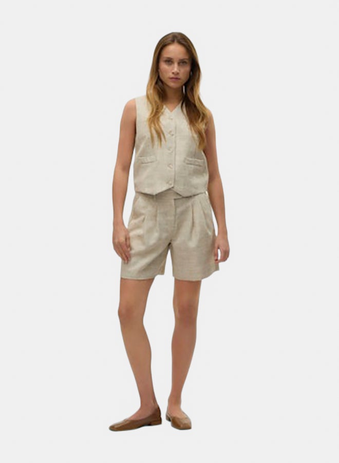 VERO MODA VERO MODA Womens Maj Sleeveless Short Waistcoat - Image 1