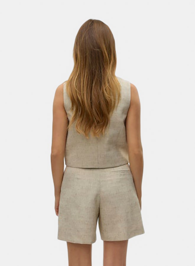 VERO MODA VERO MODA Womens Maj Sleeveless Short Waistcoat - Image 4