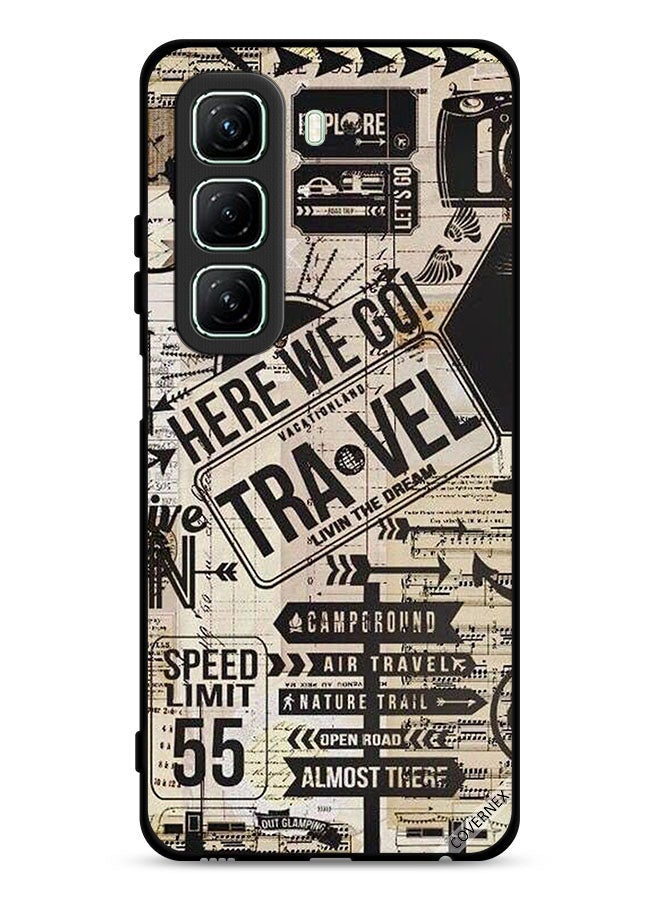 Covernex Infinix Hot 50 5G Protective Case Cover Here We Go Travel  - Image 1
