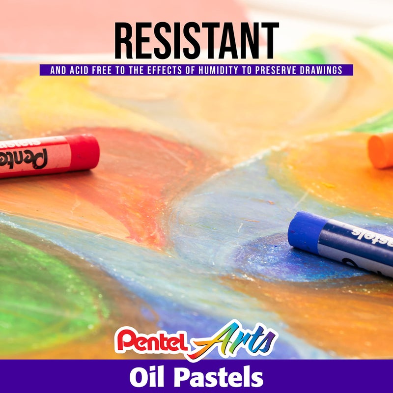 Pentel Oil Pastels - 50 Color Set (PHN-50) - Image 5