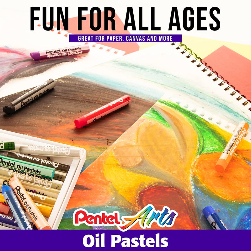 Pentel Oil Pastels - 50 Color Set (PHN-50) - Image 4