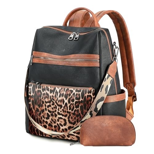 AGLOD Vegan Leather Laptop Backpack for Women 156 Inch Work Backpack Purse for Travel College - Image 1