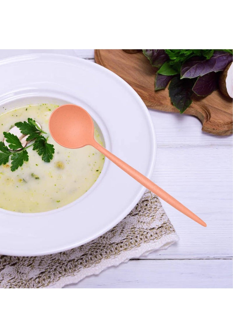 Wheat Straw Cutlery,4 Sets Portable Cutlery Spoon Knife Fork Tableware Set,Reusable Travel Flatware Set with Case for Kids Adults School Travel Camping Family Daily Use(4 Colors) - Image 5