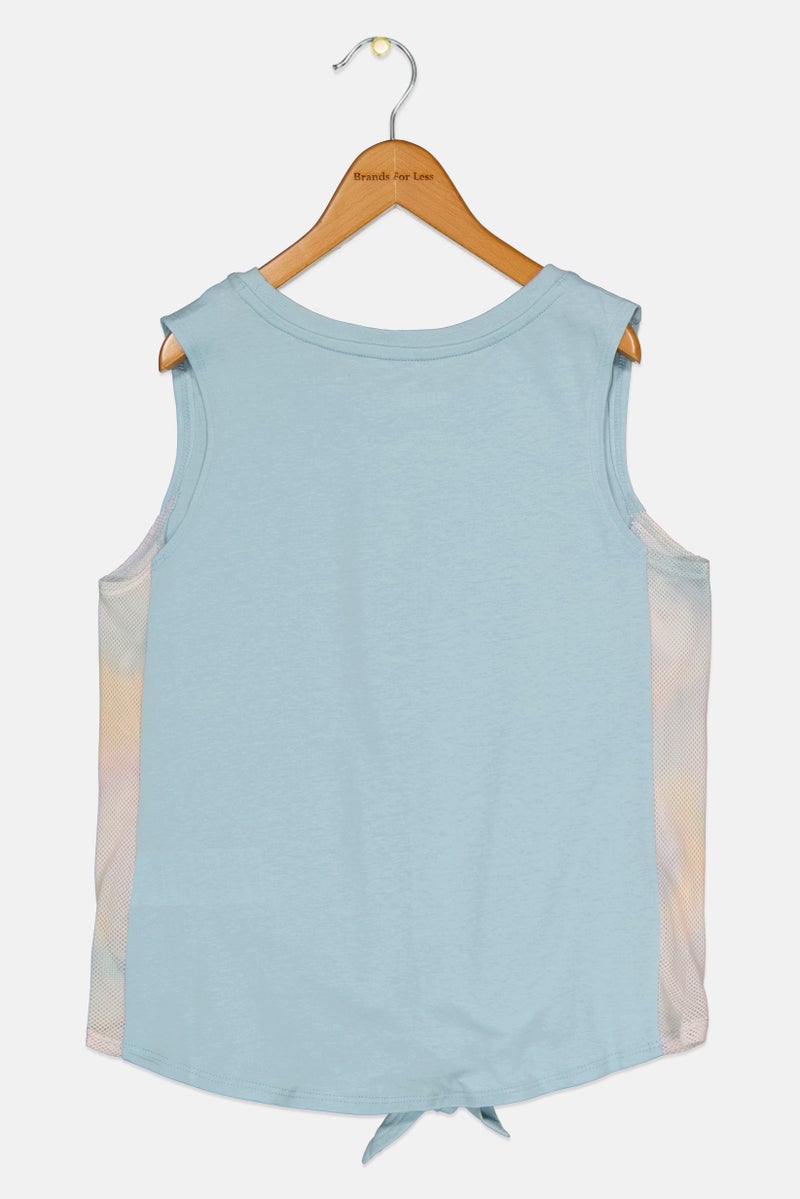 PUMA Kids Girl Sportswear Fit Sleeveless Top, Blue - Image 2