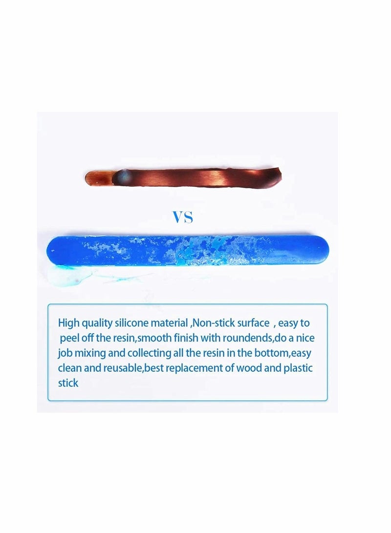 KASTWAVE Epoxy Resin Silicone Measuring Cup Set, Resin Mixing Cup, 4 Mixing Cups, 1 Silicone Cup, 2 Silicone Sticks, Suitable For Epoxy Molds And Acrylic Paint Casting Accessories - Image 4