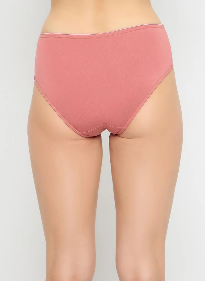 Clovia Clovia Pack of 3 Mid Waist Solid Hipster Panties - Cotton