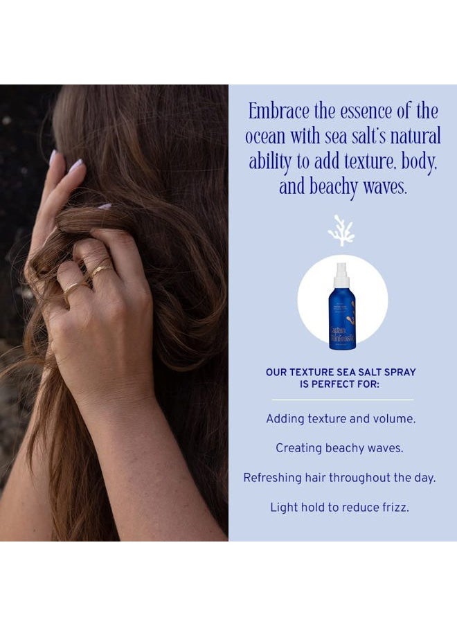 Captain Blankenship - Texture Sea Salt Hair Spray | Adds Volume, Texture & Natural Waves | Color-Safe, Organic, Sulfate-Free, Vegan Haircare - 4 oz - Image 1