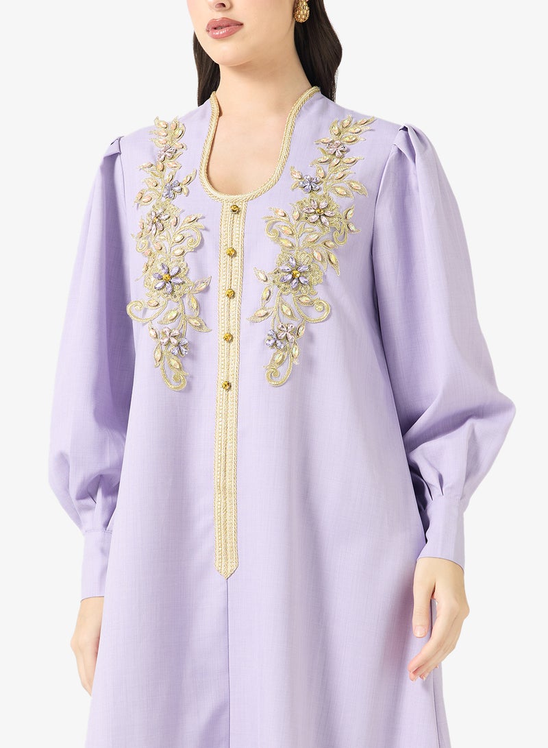 Khizana Embroidered Jalabiya - Image 3