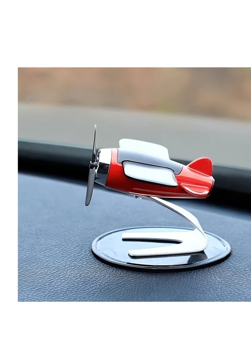 Solar-powered Aircraft Creative Men's Car Decoration Car Interior Accessories Desktop Decorations Gifts - Image 2