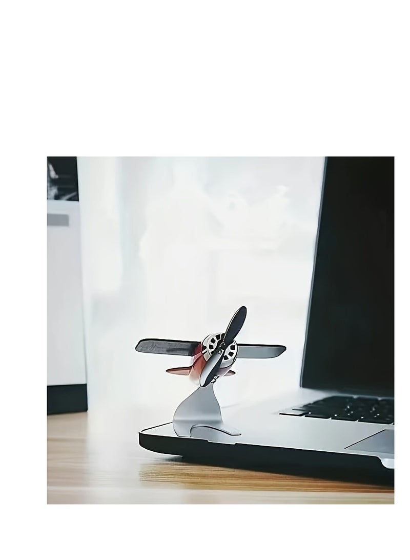 Solar-powered Aircraft Creative Men's Car Decoration Car Interior Accessories Desktop Decorations Gifts - Image 3