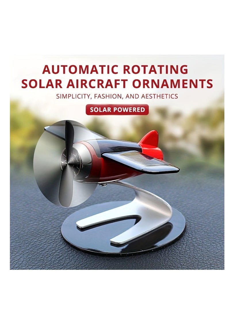 Solar-powered Aircraft Creative Men's Car Decoration Car Interior Accessories Desktop Decorations Gifts - Image 4