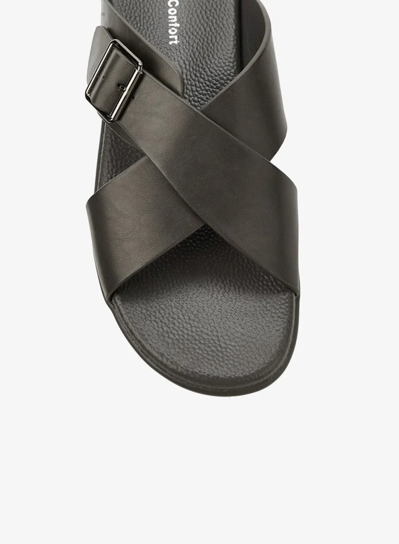 Le Confort  Men Cross Strap Sandals for Men | Best Price UAE
