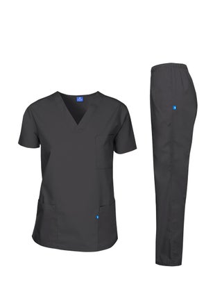just adore Medical Scrub Suit for Men and Women Dark Grey Best