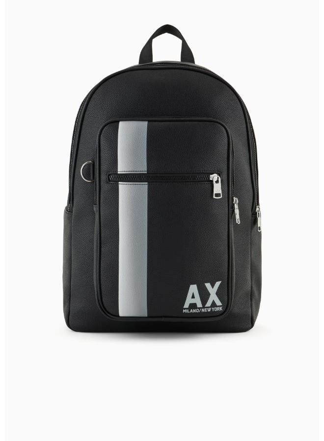 Armani Exchange Milano Edition Long Island Black Backpack - Image 1