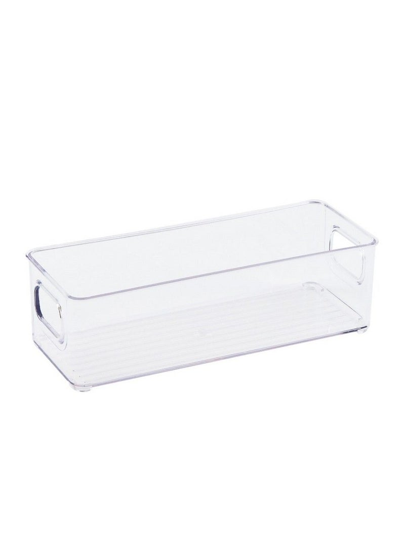 Homesmiths Clear Pantry Storage Bin Small 25.5 X 10 X 7.6 Cm - Image 1