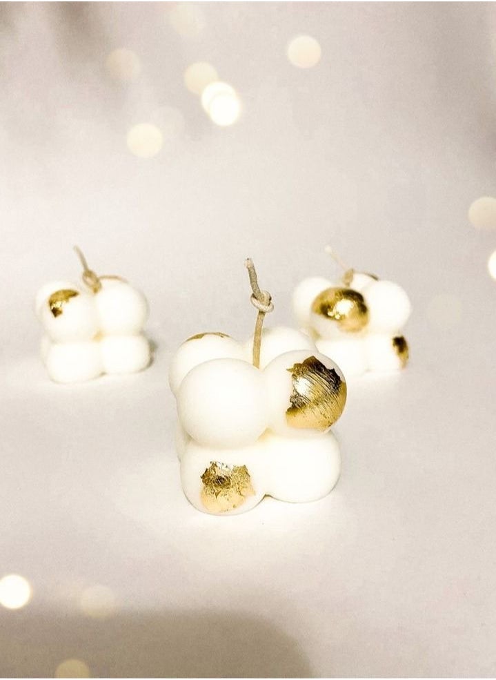 Generic Mini bubbles scanted candles /3 pcs  - Image 1