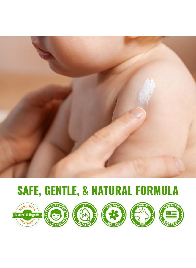 Wild Naturals - Baby Eczema Body Butter For Dry Skinbaby Moisturizer For Diaper Rash & Itchy Skin Reliefeczema Cream For Kidsintensive Calming Butter For Long Lasting Moisture & Itch Relief (4Oz) - Image 1