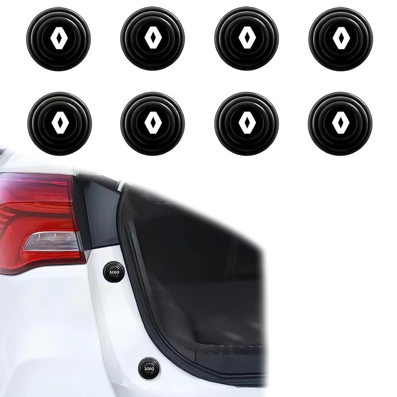 WISKA Car Door Shock Absorber Protector Gasket Guard Pads Edge Stickers Accessories for Renault Kwid, Triber, Kiger, Duster, Lodgy, Pulse, Captur - Image 1