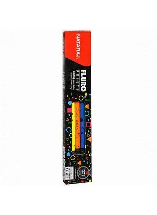 NATARAJ Gsm Wood Natarj Fluro Neon Rubber Tipped Extra Dark Pencil - Image 1