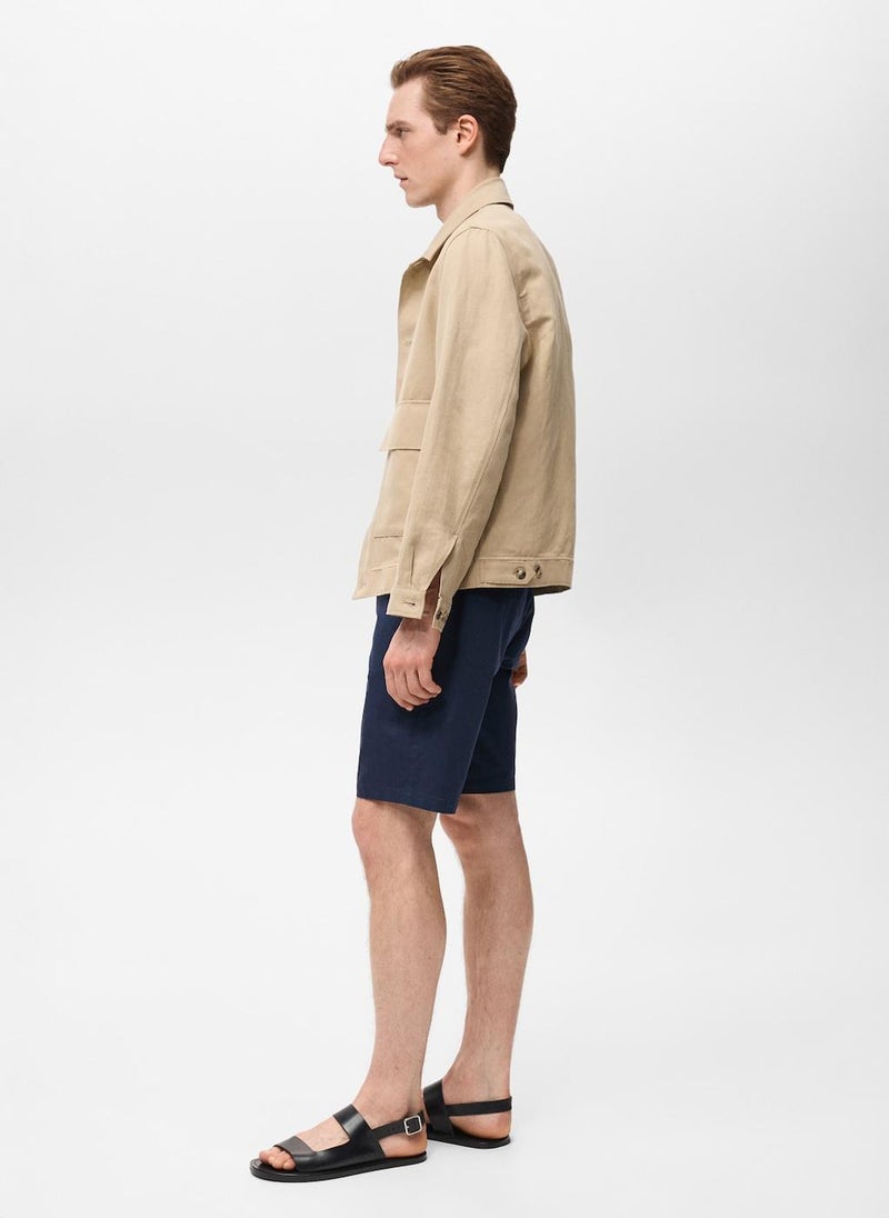 Mango Man - Slim-Fit Chino Bermuda Shorts - Image 1