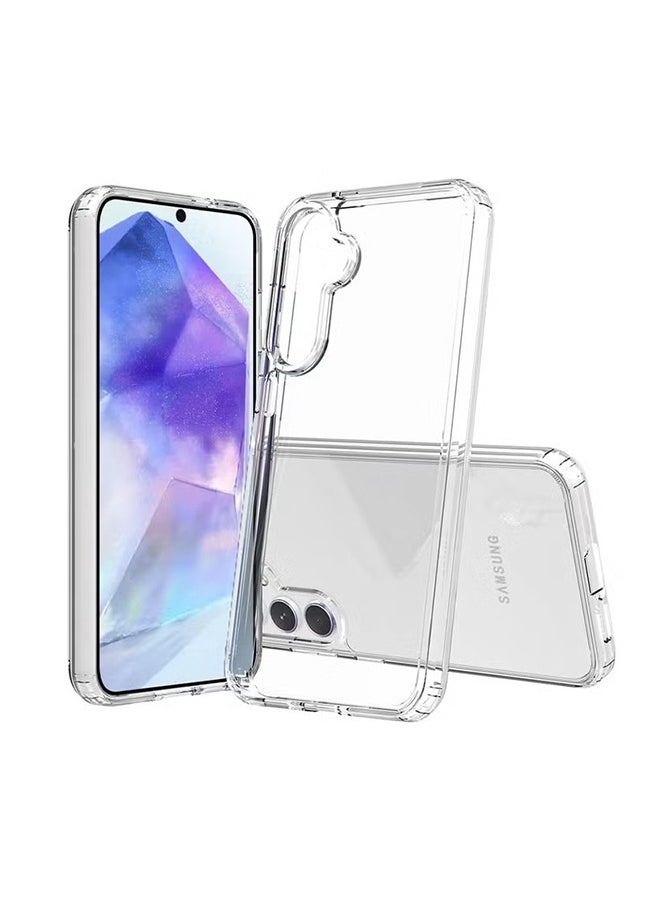 HY Samsung Galaxy A55 Clear Case Shockproof Phone Cover Protective Phone Case  - Image 1