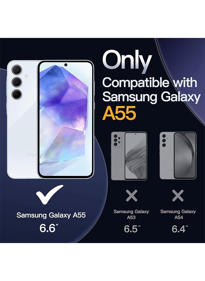 HY Samsung Galaxy A55 Clear Case Shockproof Phone Cover Protective Phone Case  - Image 5