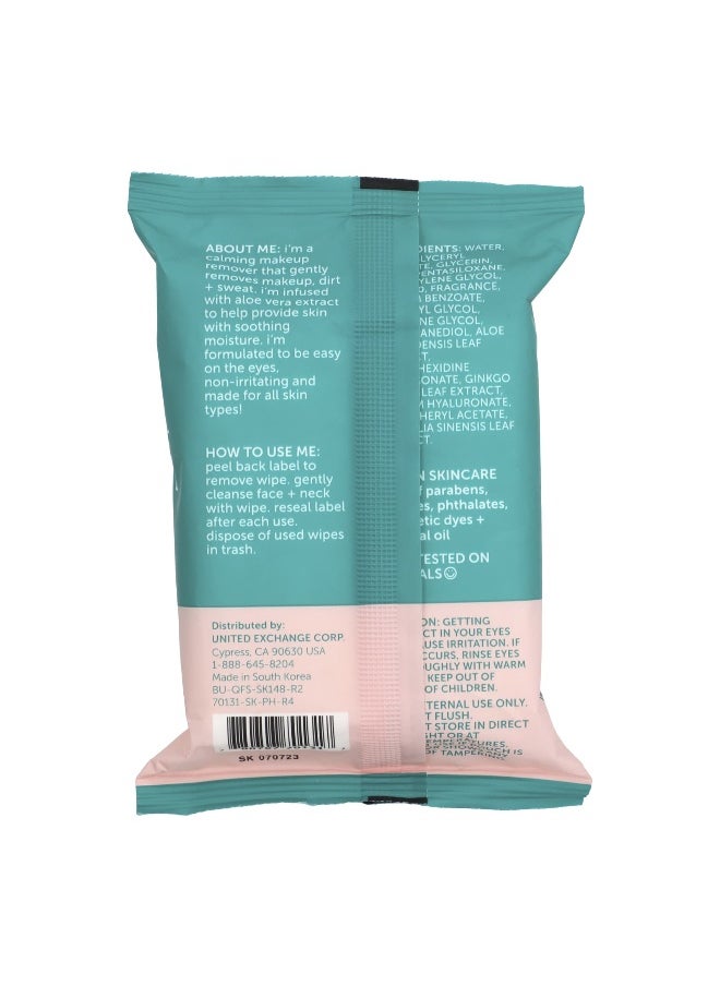Nu Pore - Nu-Pore, Aloe Makeup Remover Facial Wipes , 24 Wipes - Image 1