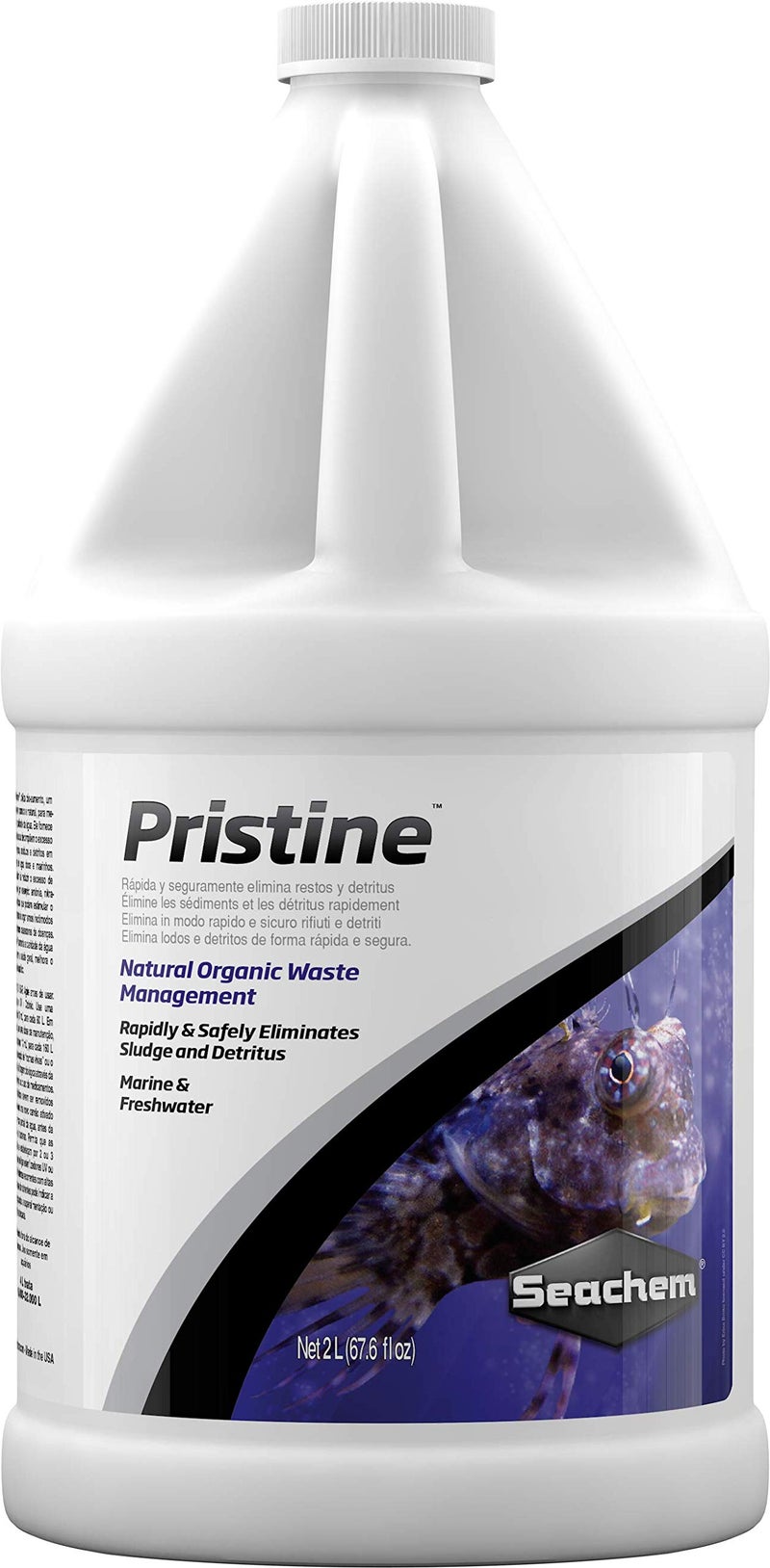 Seachem Pristine Natural Waste Management Organic Sludge and Detritus Eliminator 2 L