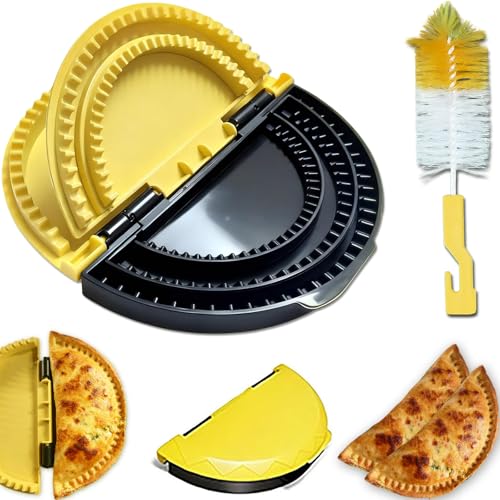 Musibo Tortilla Sealer, 3-in-1 Upgraded Quesadilla Maker with 6", 8", and 10" Fully Removable Presses, a Dish Brush, Adjustable & Detachable Crimper for Burritos, Tacos, Dumplings, Calzones, and Sandwiches. - Image 1