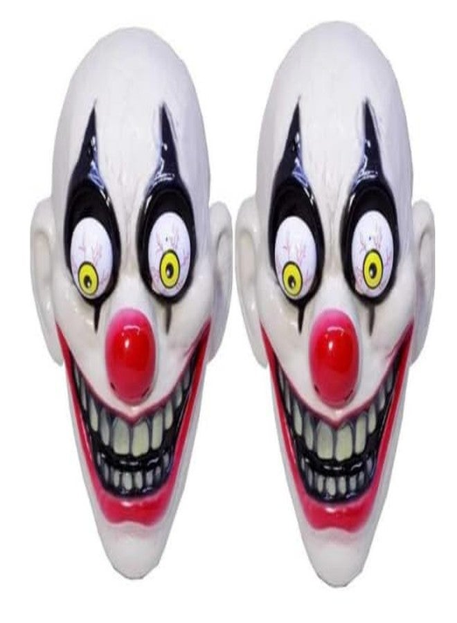 ASBK Decorative Face Masks Collection, Party and Halloween Masks,Various theme Mask Designs (Clown mask pack of 2)