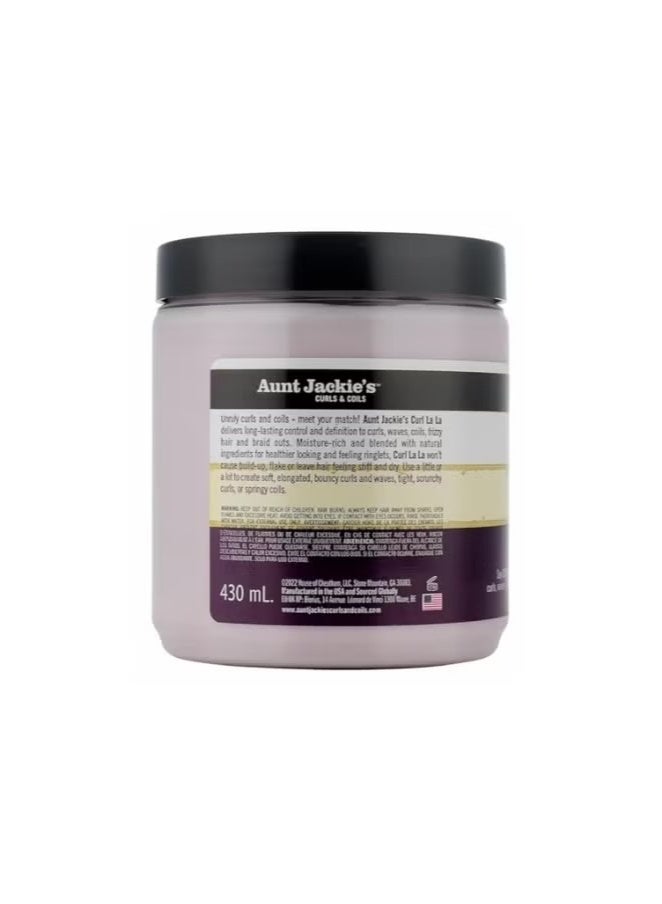 Aunt Jackie's Aunt Jackie’s Curl La La Curl Defining Custard 426g – For Natural Curls, Coils & Waves – Sulfate-Free with Shea Butter - Image 3