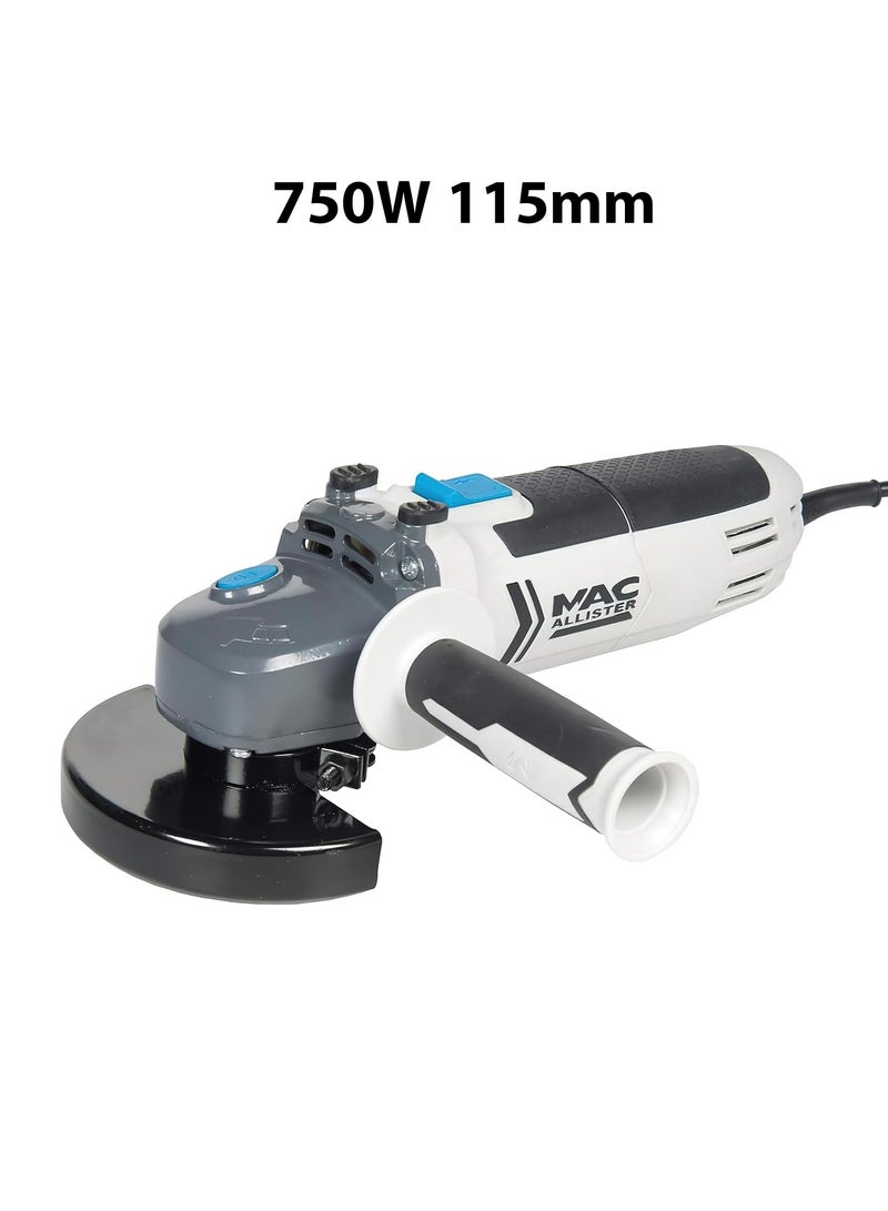 Mac Allister 115mm Corded Angle grinder 750W - Image 1