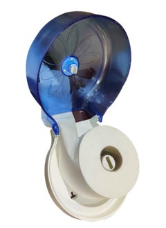 LACOT GENERAL TRADING LLC Mini Jumbo Toilet Roll Dispenser with Safety Key Locking System-Blue  - Image 2
