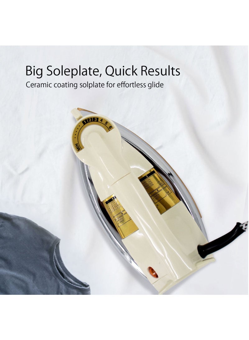 مستر لايت سوبر ديلوكس جافة ثقيلة الوزن وهي صلبة وغير لاصقة من السيراميك مع حماية ضد التسخين الزائد والقطع التلقائي - Image 3