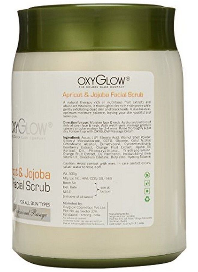 Oxyglow - Apricot And Jojoba Facial Scrub 500G - Image 1