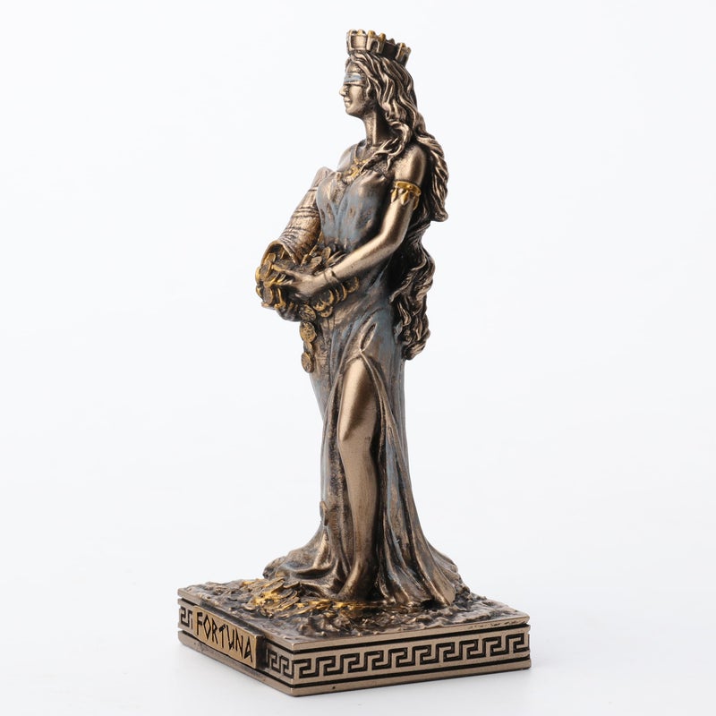 Veronese Design 3 1/2 Inches Fortuna Greek Goddess of Good Fortune Resin Miniature Statue Figurine Collectible - Image 2