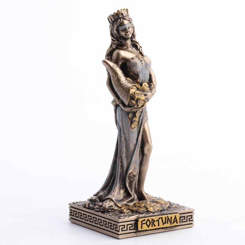 Veronese Design 3 1/2 Inches Fortuna Greek Goddess of Good Fortune Resin Miniature Statue Figurine Collectible - Image 5