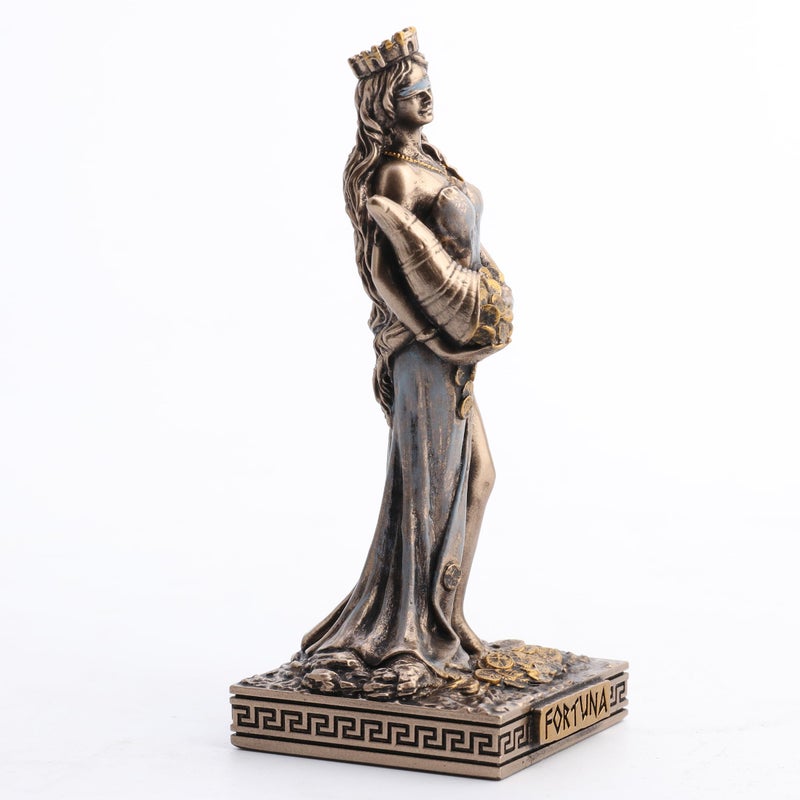 Veronese Design 3 1/2 Inches Fortuna Greek Goddess of Good Fortune Resin Miniature Statue Figurine Collectible - Image 4