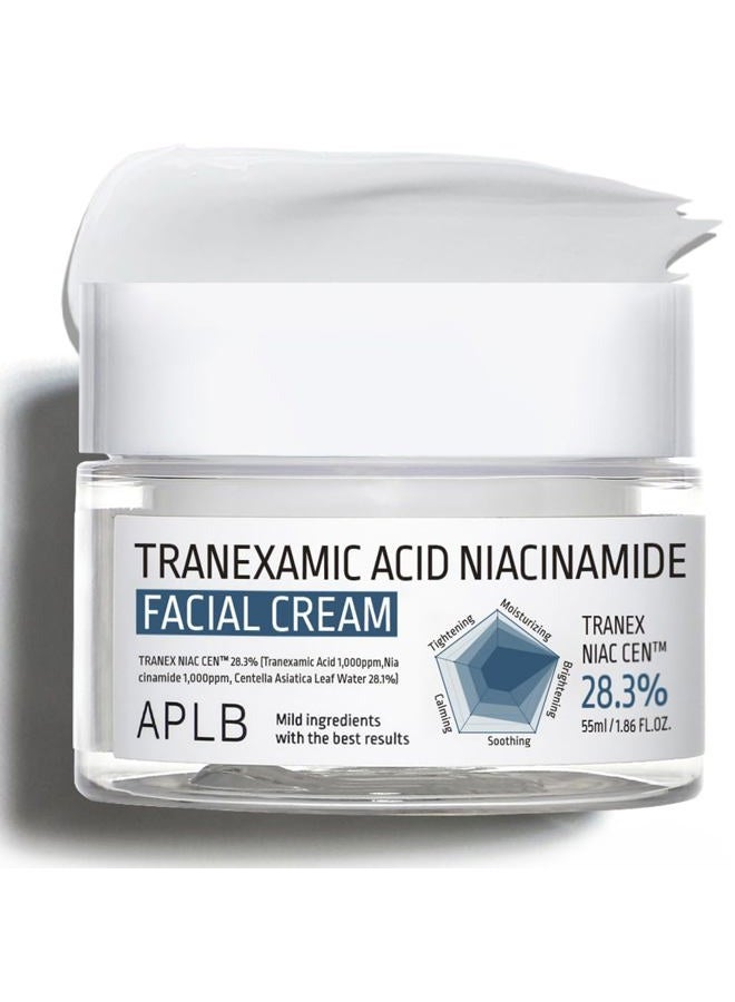 APLB Tranexamic Acid Niacinamide Facial Cream | TRANEX NIAC CEN™ 28.3% 1.86 FL.OZ/Korean Skincare, Moisturizing, Blemish care, Helps with skin discoloration - Image 1