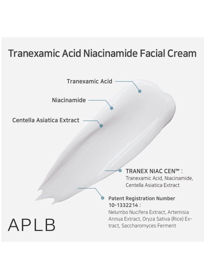 APLB Tranexamic Acid Niacinamide Facial Cream | TRANEX NIAC CEN™ 28.3% 1.86 FL.OZ/Korean Skincare, Moisturizing, Blemish care, Helps with skin discoloration - Image 4