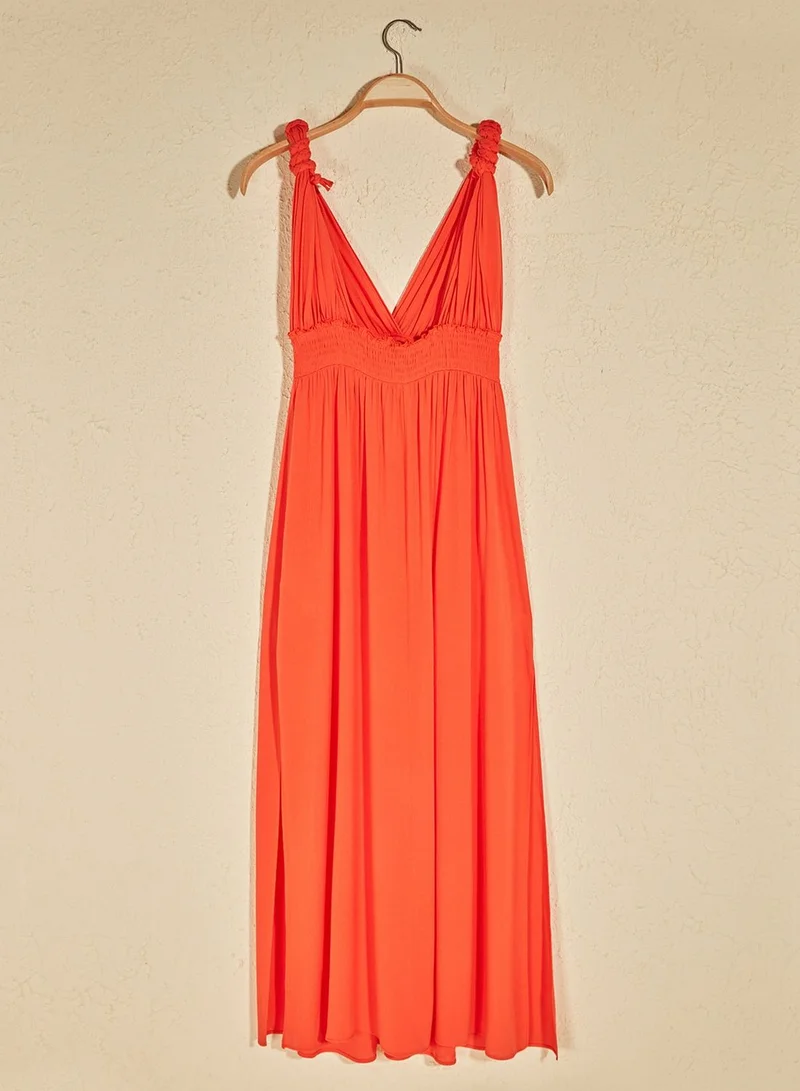 trendyol Coral Maxi Dress