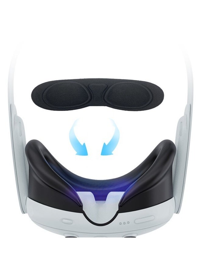 AOLION For Meta quest3 VR Glasses Protecive Kit Crystal Case + Lens Cover + Tempered Glass Screen Protector + Joystick Cap - Image 4