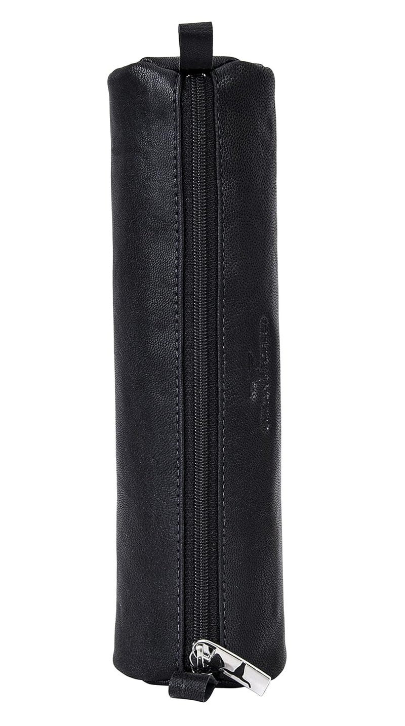 URBANFOREST Leather Toby Black Casual Pencil Pouch | Utility Pouch | Makeup Toiletry Bag | Pencil Case - Image 5
