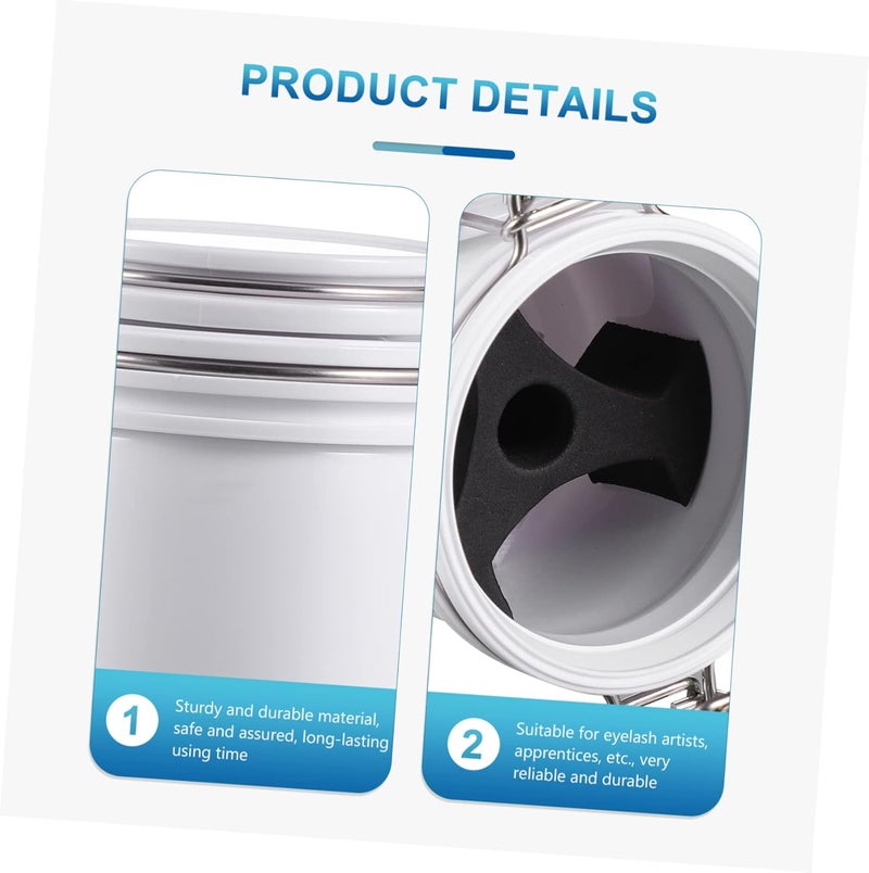 3pcs Lash Grafting Glue Storage Jar for Cluster Extensions Fake Lashes Beauty Box - Image 5
