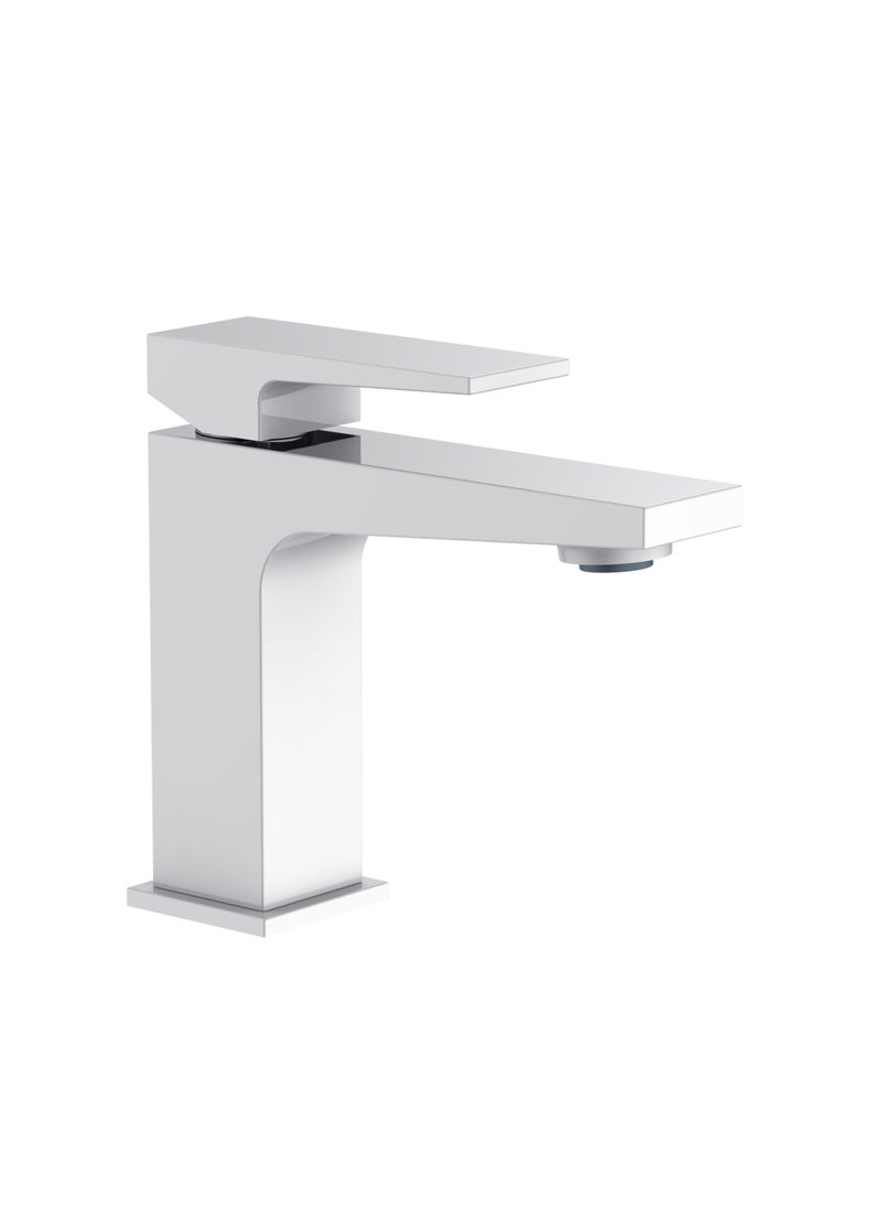 HESANIT HESANIT Infinity Single Lever Basin Mixer With Pop-Up Waste White Chrome - 8001WC 