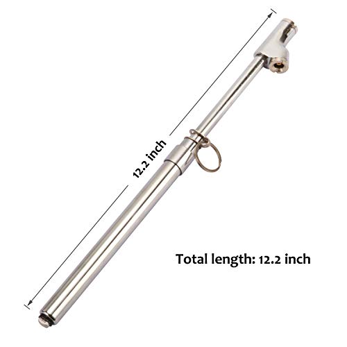 MEASUREMAN مقياس ضغط الإطارات الثقيل مزدوج الرأس للشاحنات، جسم نحاسي صلب، انزلاق ألمنيوم، مع خطاف، نطاق 10-150psi - Image 5