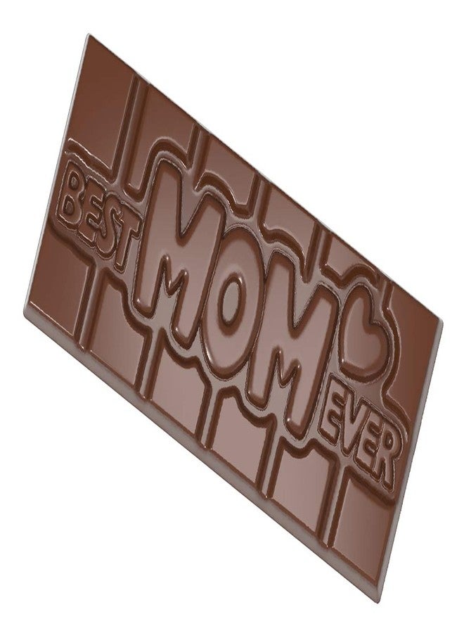 Chocolate World CW12016 Best-Mom-Ever Polycarbonate Candy Mold with 4 Cavities, Each 50mm x 118mm x 8mm High - Image 2