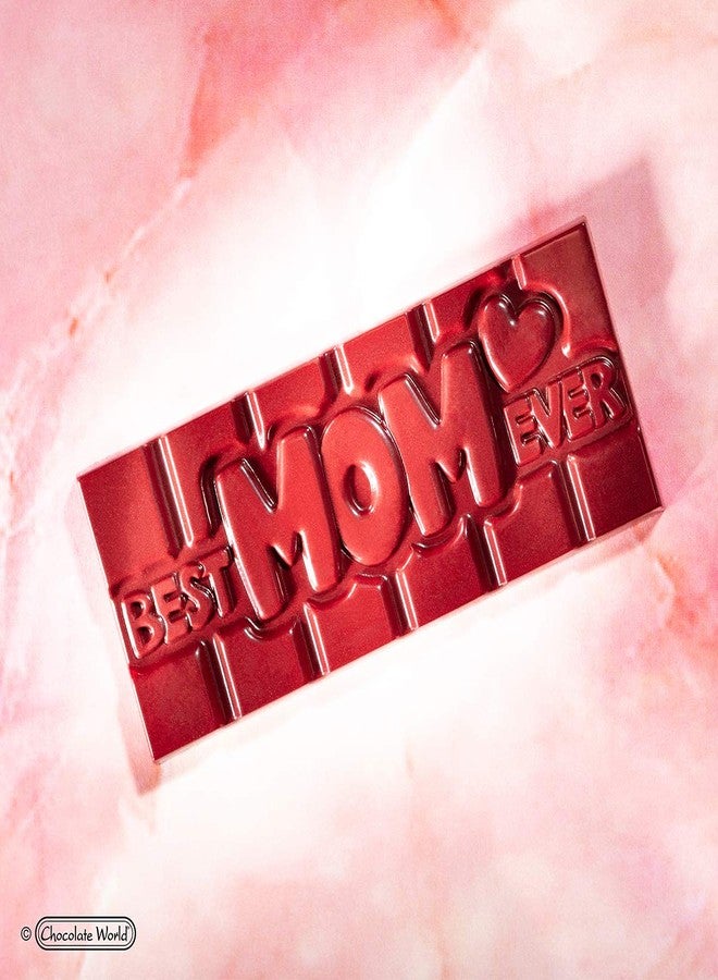 Chocolate World CW12016 Best-Mom-Ever Polycarbonate Candy Mold with 4 Cavities, Each 50mm x 118mm x 8mm High - Image 3