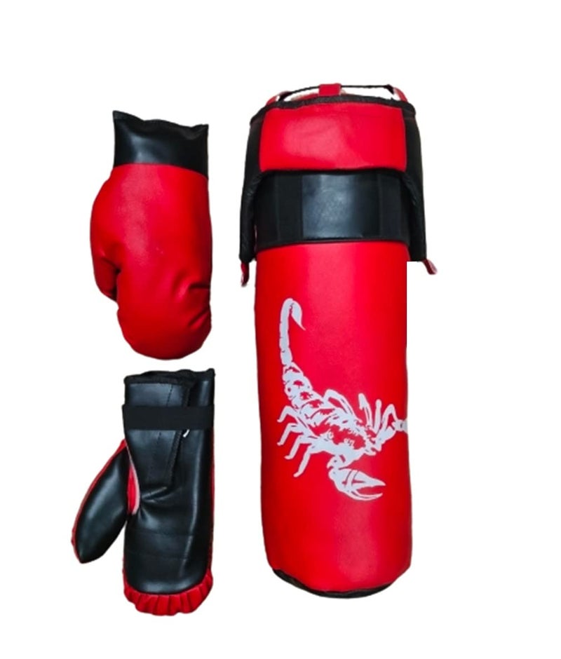 Spiro Kids Champ Junior Boxing Set | 1 Punching Bag, 1 Head Guard, 2 Boxing Gloves | Boxing Training Punching Bag & Gloves for Boys & Girls - Image 1